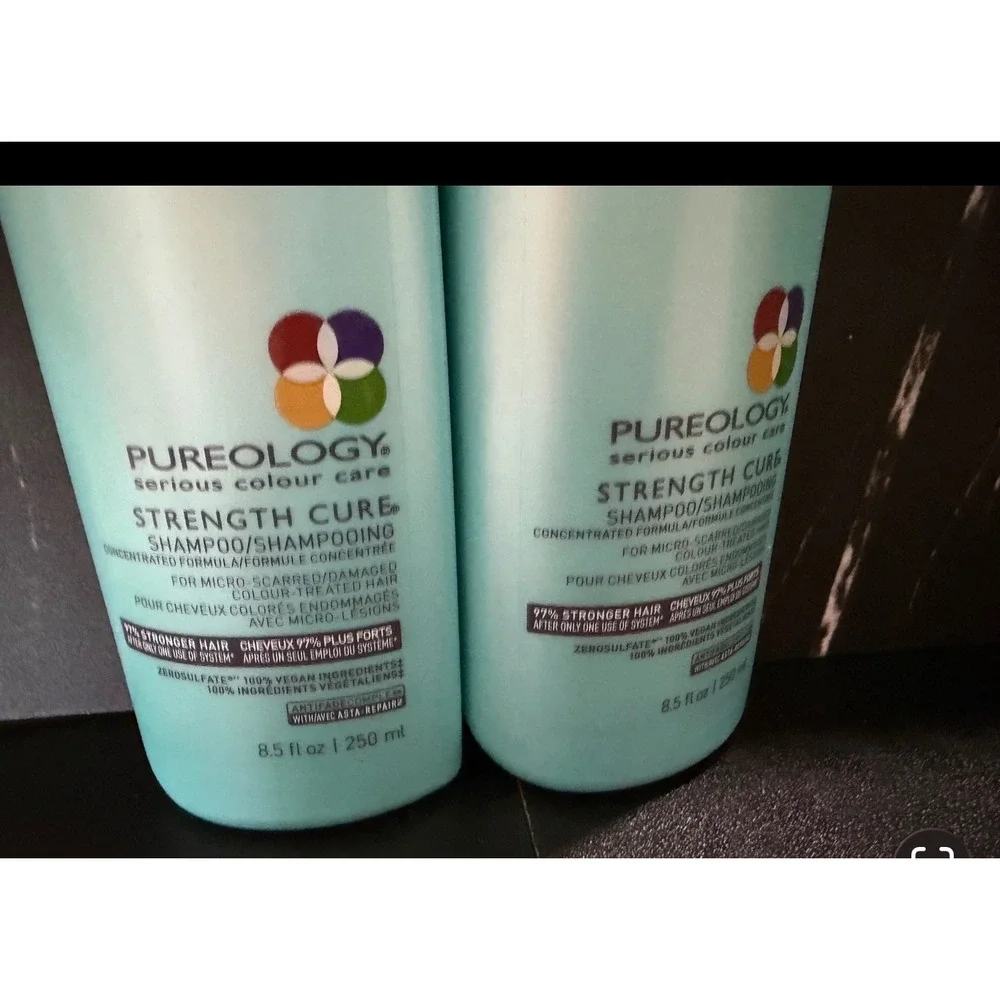 Pureology Strength Cure Shampoo Hair Care 2 Pack Sulfate Free Vegan